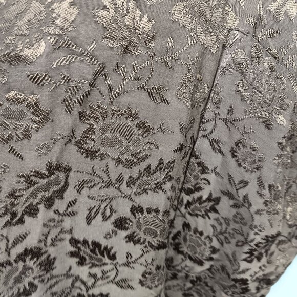 CP Shades Sausalito Vintage Brown Floral Long Sleeve Tunic Shirt Pockets Large - Picture 7 of 9